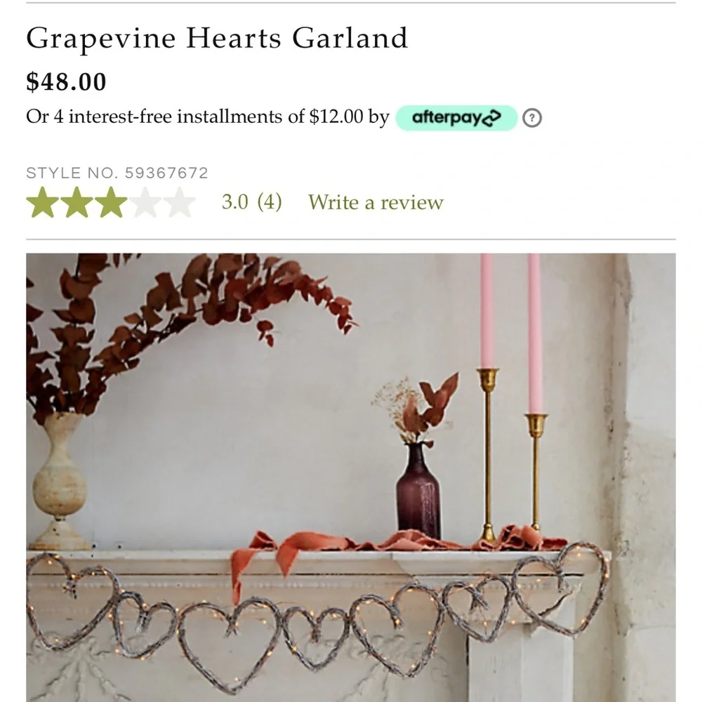 10 grapevine hearts